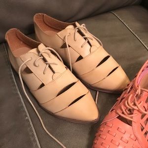 Coconuts by Matisse leather flats in nude